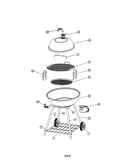 Round kettle grill