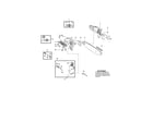 Poulan PPB5500P oil tank/bar/chain/gear diagram