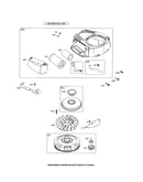 Blower housing/flywheel