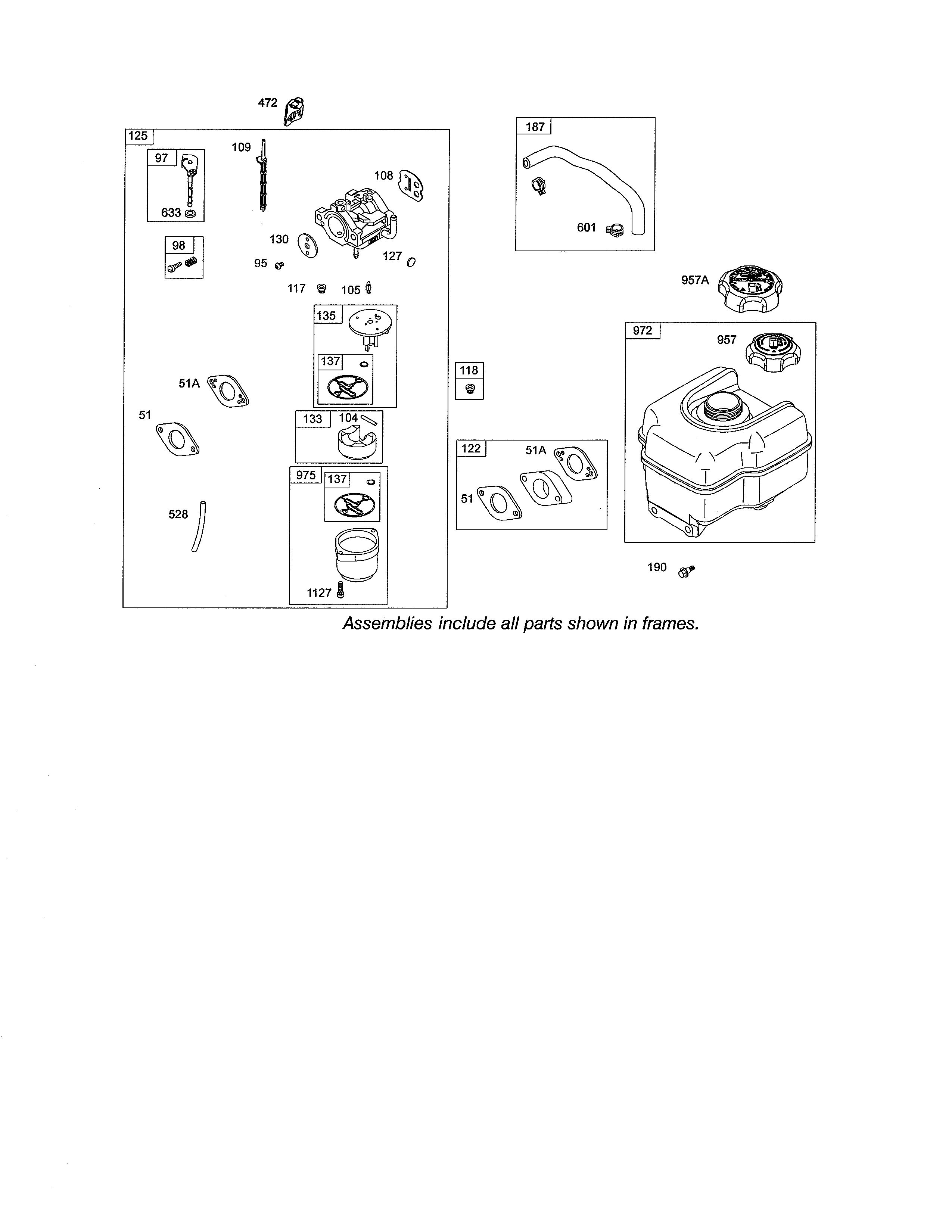 Carburetor/fuel supply
