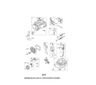 Briggs & Stratton 128L05-5305-F1 cylinder/crankshaft/sump diagram