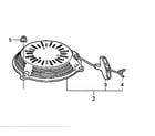 Honda GCV160-LABHH recoil starter diagram