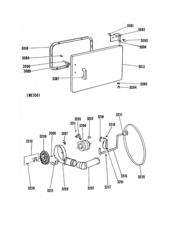 Door/motor/blower