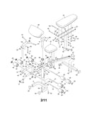 Seat/frame/leg lever