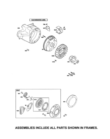 Flywheel/rewind starter