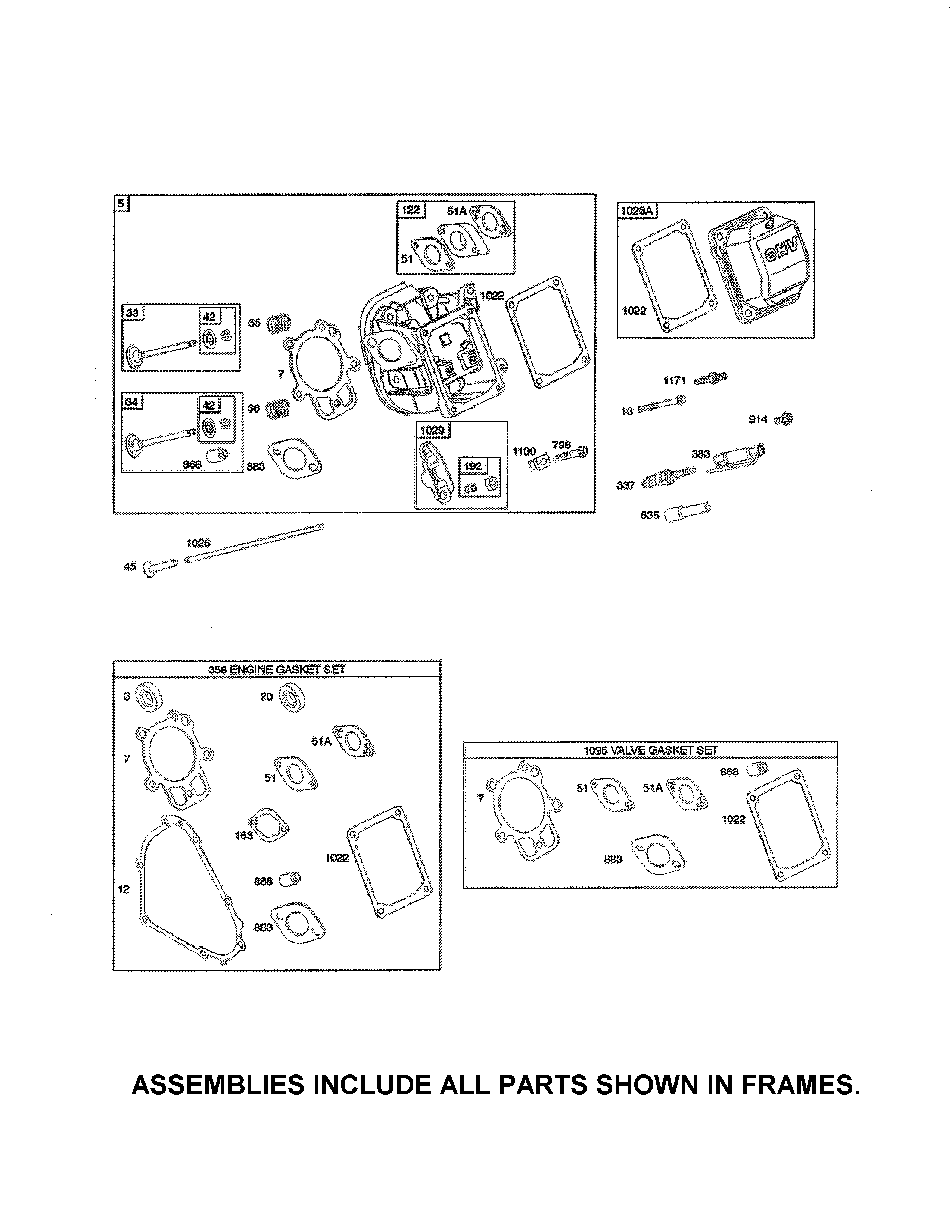 Cylinder head/gasket set