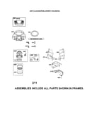 Air cleaner/blower housing