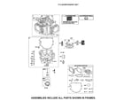 Briggs & Stratton 49M777-0853-G1 cylinder/sump/gasket set diagram