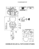 Cylinder/sump/gasket set