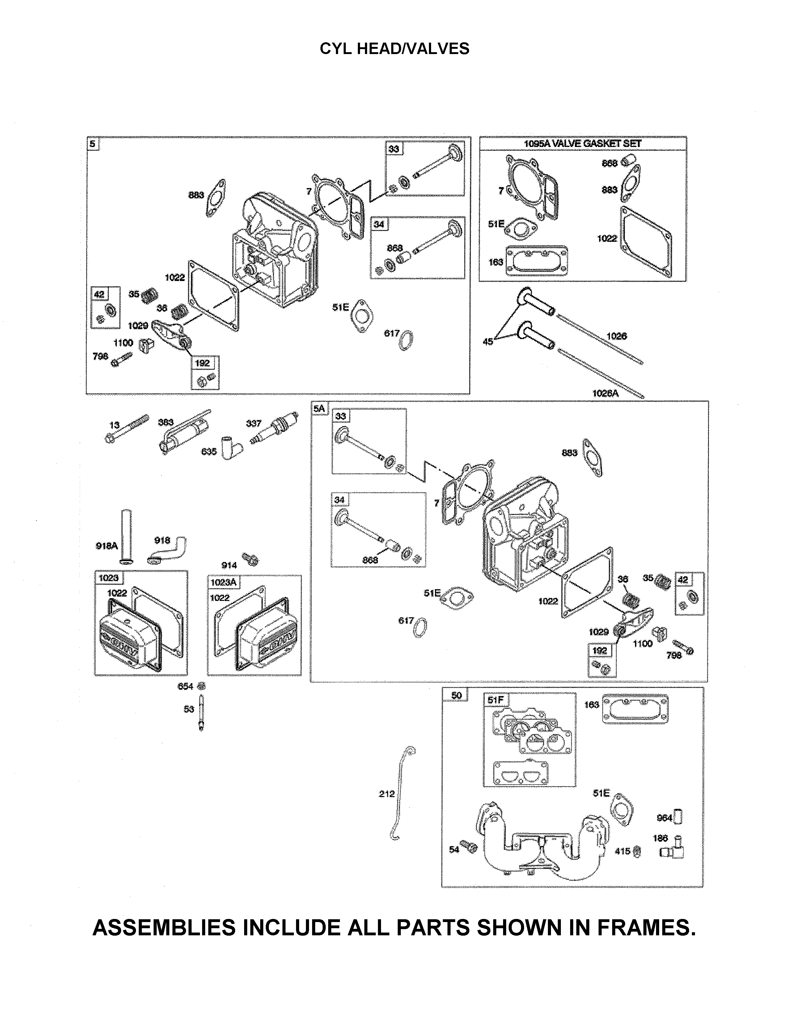 Cylinder head/valves