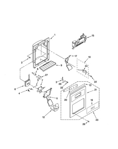 Dispenser front