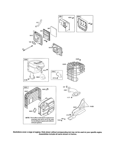 Muffler/air cleaner