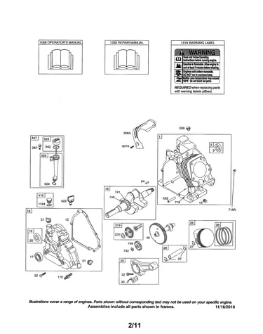 Cylinder/crankshaft/crankcase
