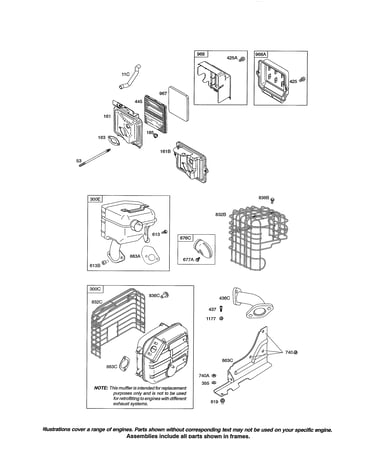 Muffler/air cleaner