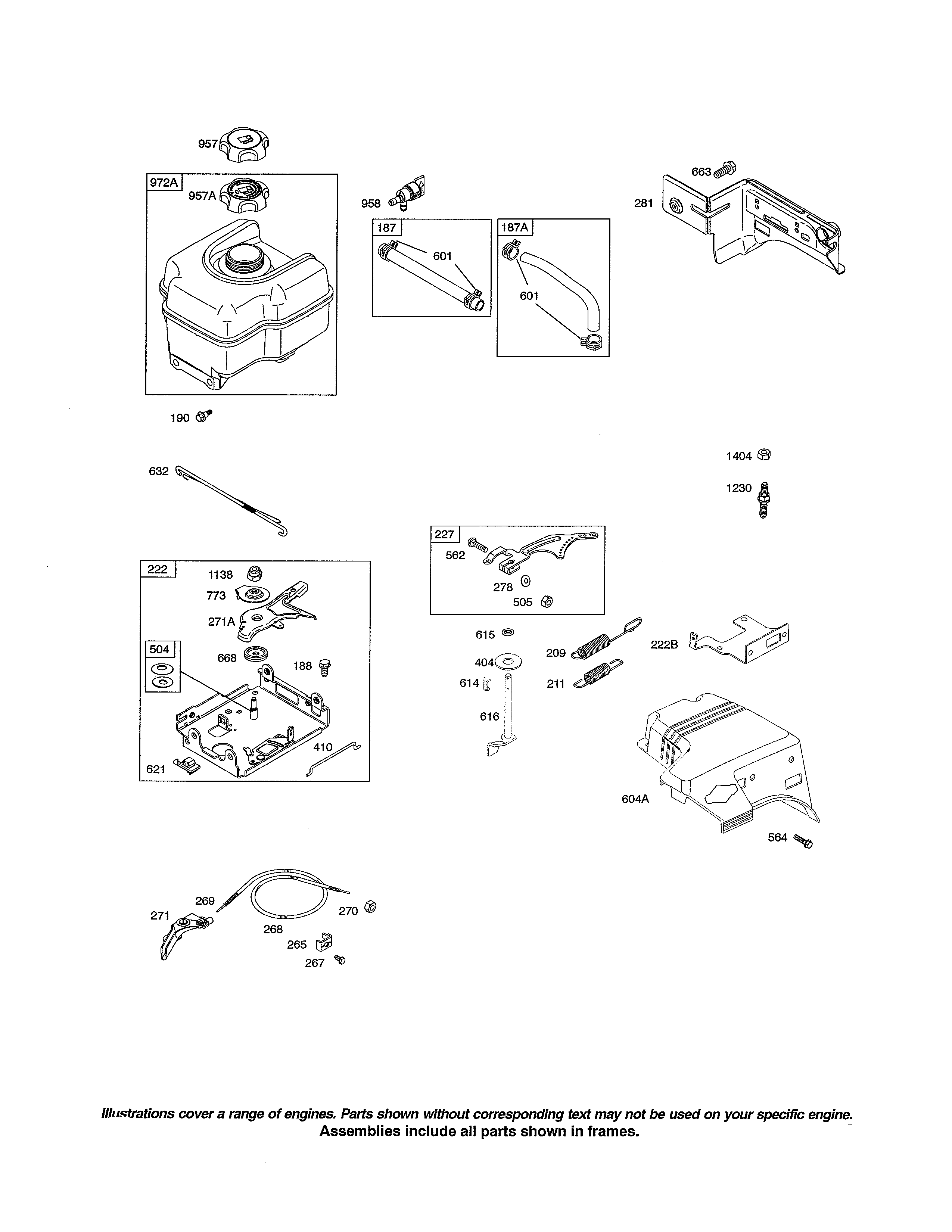Fuel tank/conrol bracket