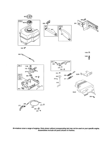 Fuel tank/conrol bracket