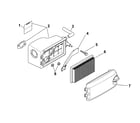 Ariens A149K21 (96136000600) air intake/filtration diagram