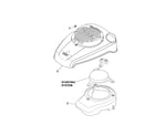 Ariens 96136001100 blower housing/baffles diagram