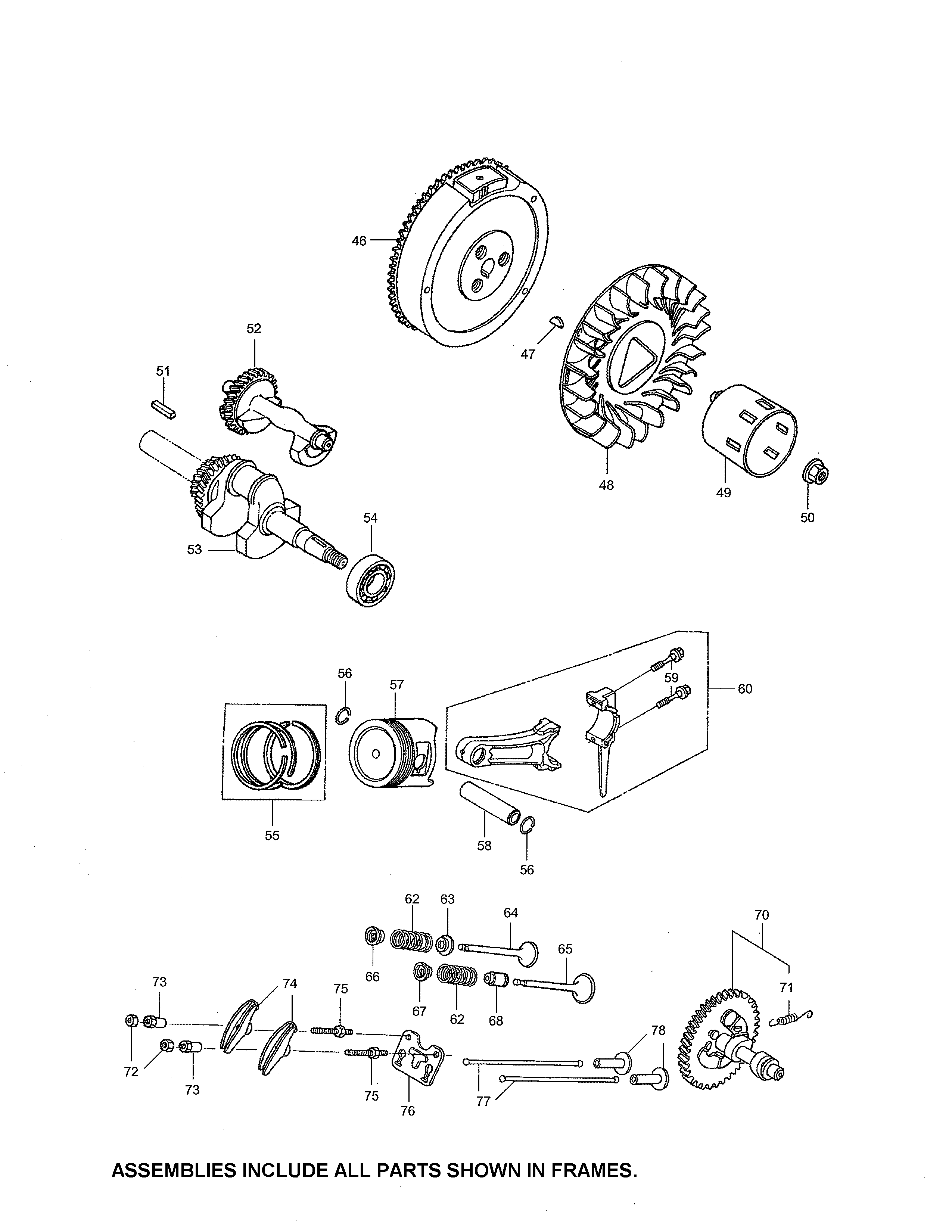 Crankshaft/flywheel