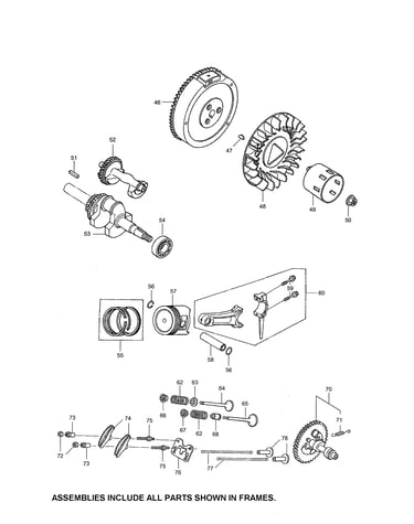 Crankshaft/flywheel