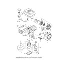 Honda GX390T2 fuel tank/starter diagram