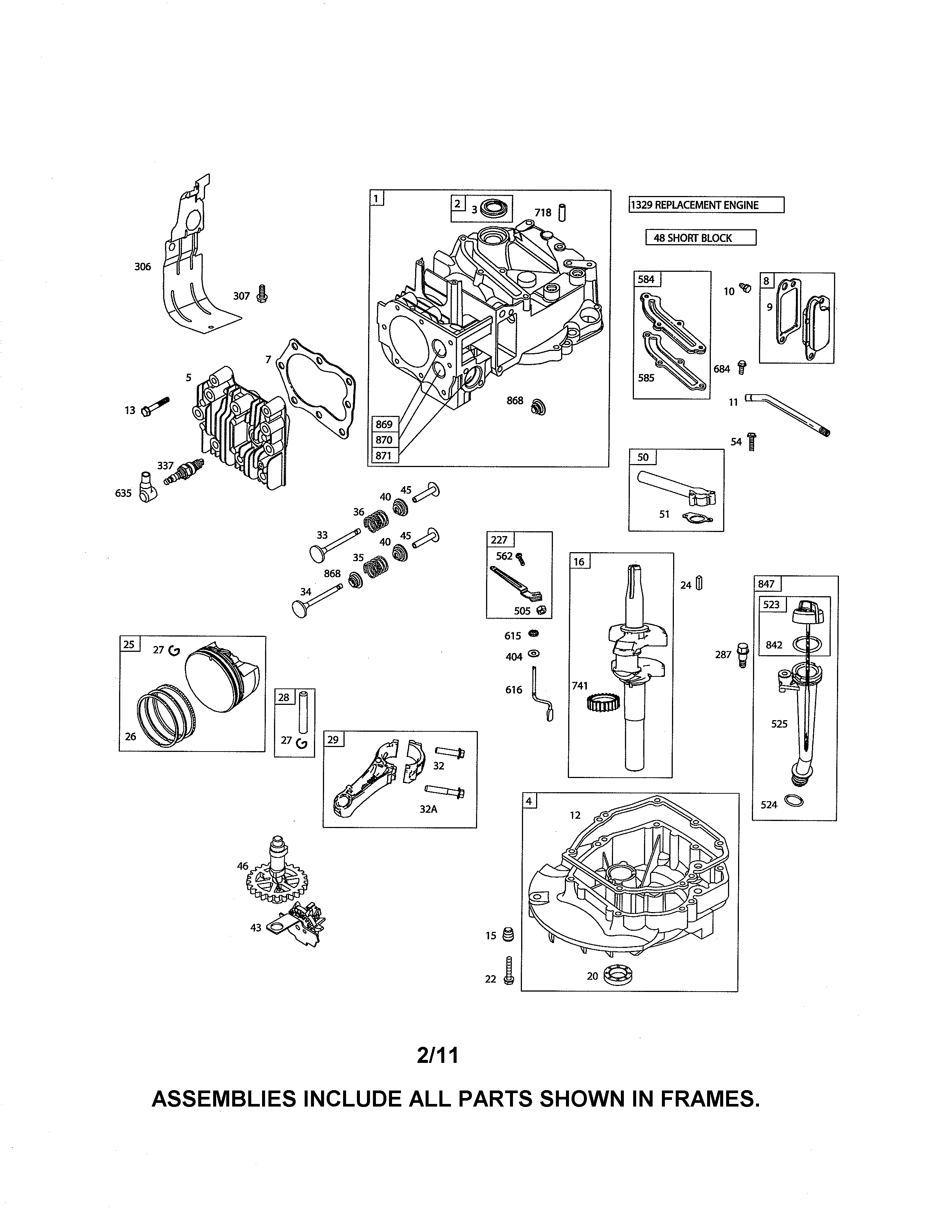 CYLINDER/CRANKSHAFT/SUMP