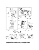 Carburetor/fuel tank/muffler