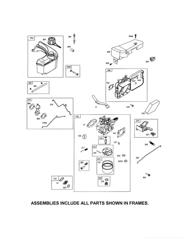 Carburetor/fuel tank