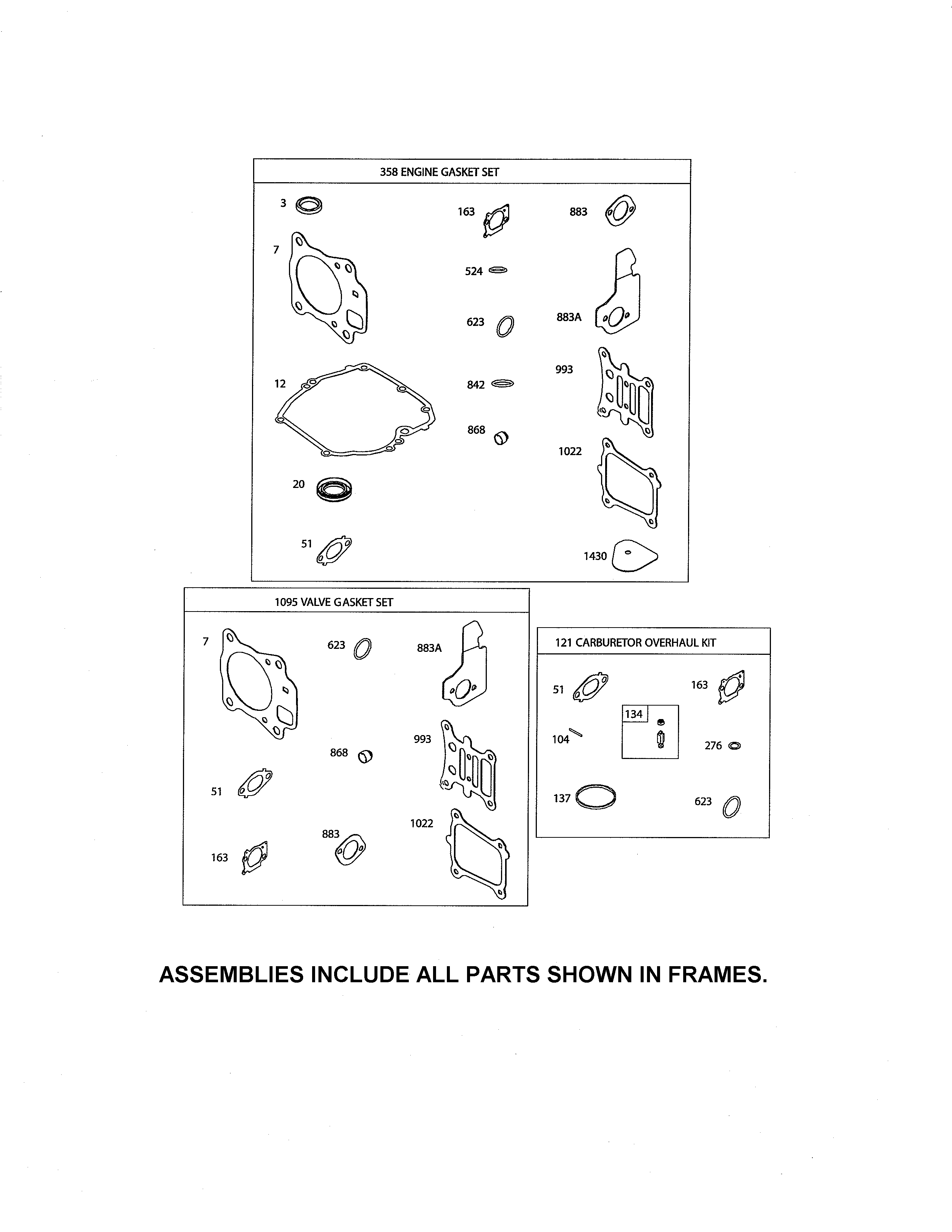 Gasket sets