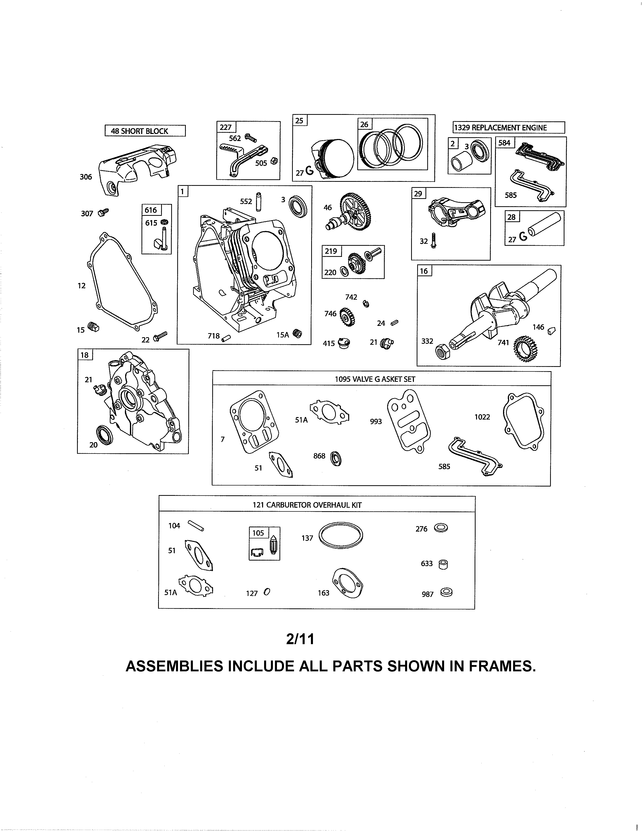 Cylinder/crankshaft/crankcase