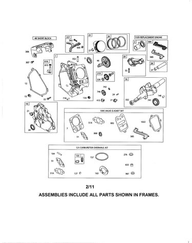 Cylinder/crankshaft/crankcase