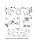Rewind starter/blower housing