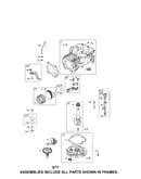 Cylinder/crankshaft/sump