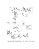 Carburetor/muffler/fuel tank
