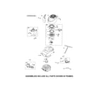 Briggs & Stratton 126L05-1562-F1 rewind starter/blower housing diagram