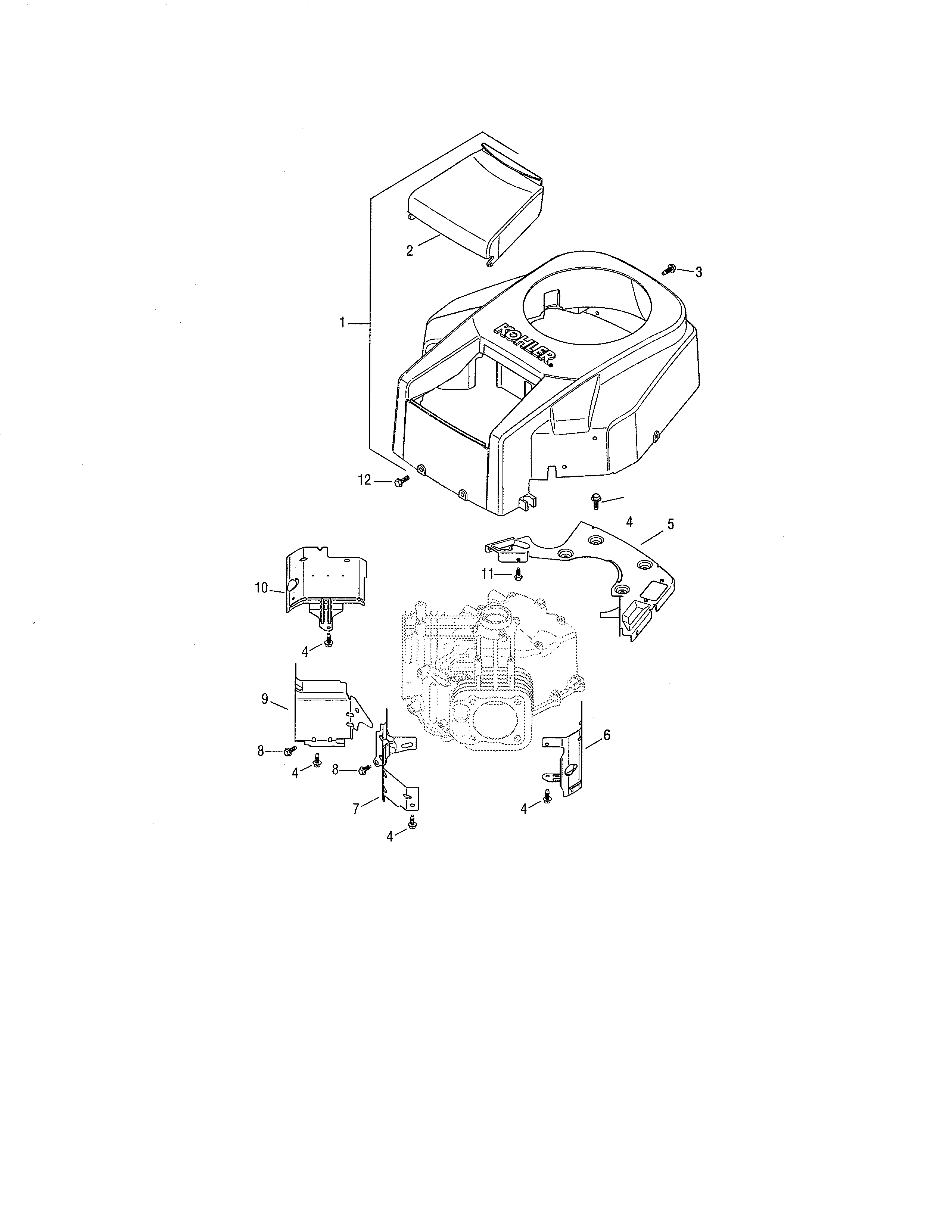 Blower housing/baffles