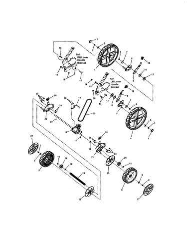 Transmission/wheels