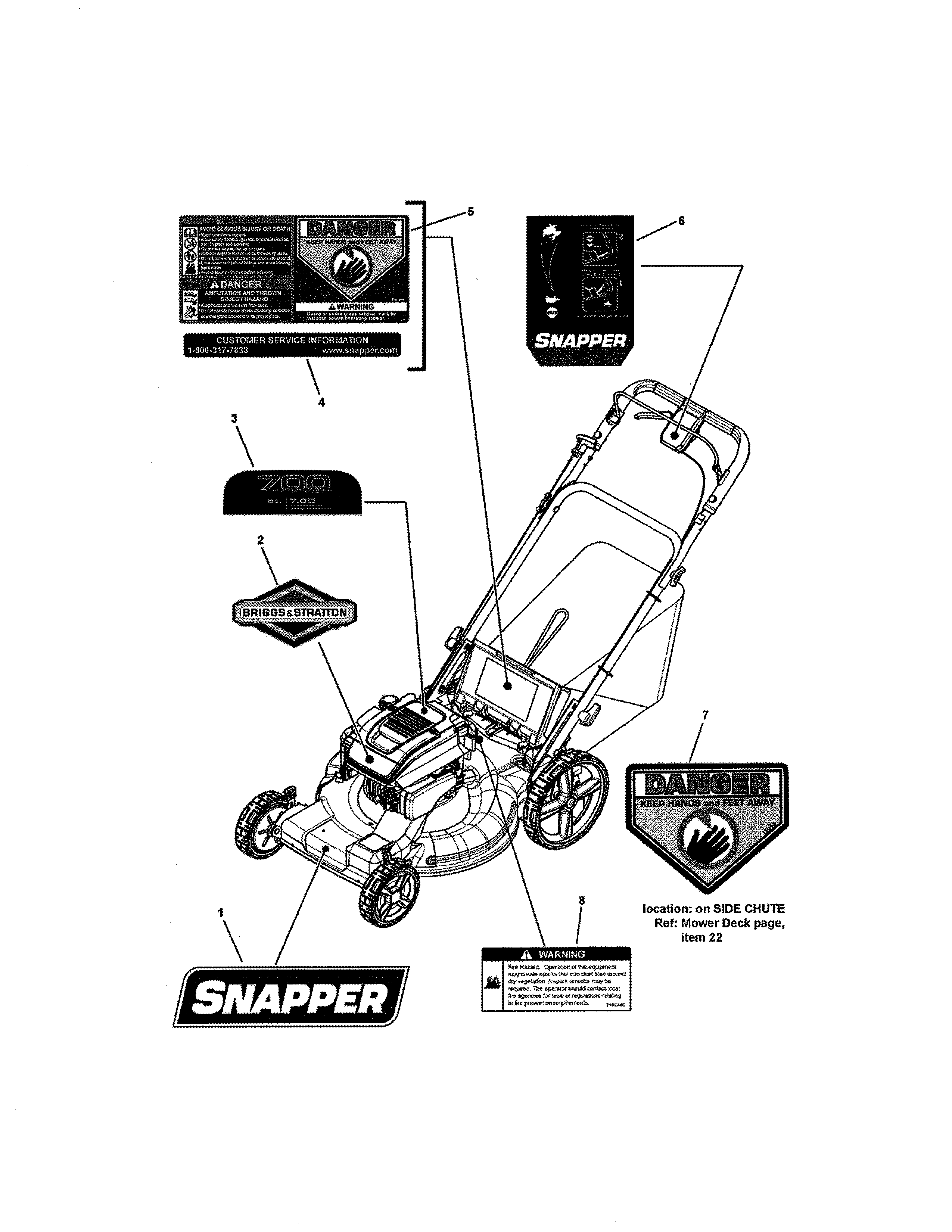 Official Snapper 7800755 gas lawn mower parts Sears PartsDirect
