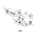 Cylinder/fuel tank/flywheel