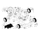 Craftsman 917371030 drive control/gear case/wheels diagram