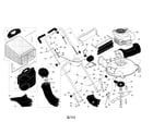 Craftsman 917371031 engine/housing/handle diagram