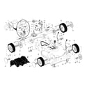 Craftsman 917371031 drive control/gear case/wheels diagram