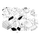 Craftsman 917374540 engine/housing/handle diagram