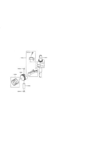 Piston/crankshaft
