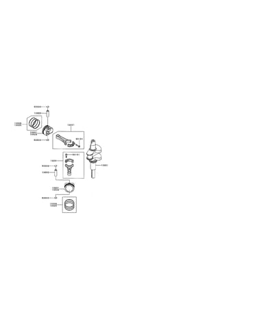 Piston/crankshaft