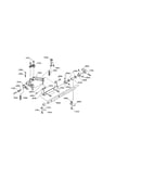 Feed dog base/horizontal feed shaft