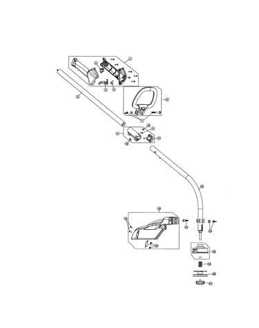 Shield/handle/shaft