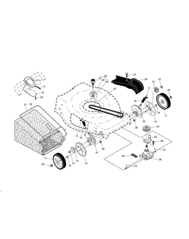 Drive control/gear case/wheels