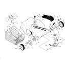Craftsman 917376545 drive control/gear case/wheels diagram