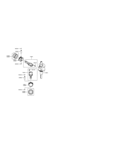 Piston/crankshaft